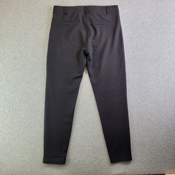 Betabrand Pants Womens Large Petite Black Pull On Tapered Leg Mid Rise Dress - Picture 5 of 16